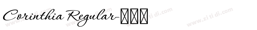 Corinthia Regular字体转换